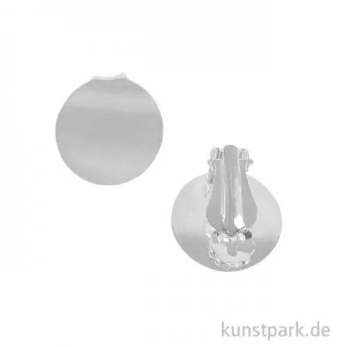 Schmuck-Clip - Platin, 19mm, 2 Stück Heißes Angebot