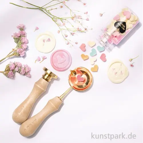 Must-Have Siegel Set - PASTEL LOVE mit Siegelwachs und Zubehör, 112-teilig
