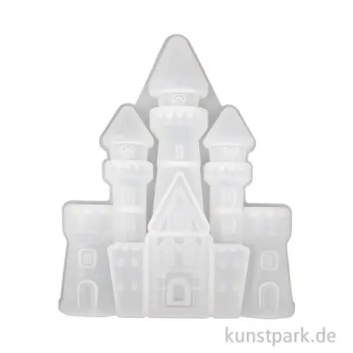 Expressversand Silikon Gießform - Schloss, 9-teilig, 15 x 12 cm