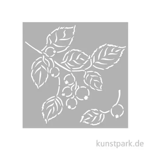 Stamperia Schablone - Whispering Woods Berries, 12 x 12 cm Billig
