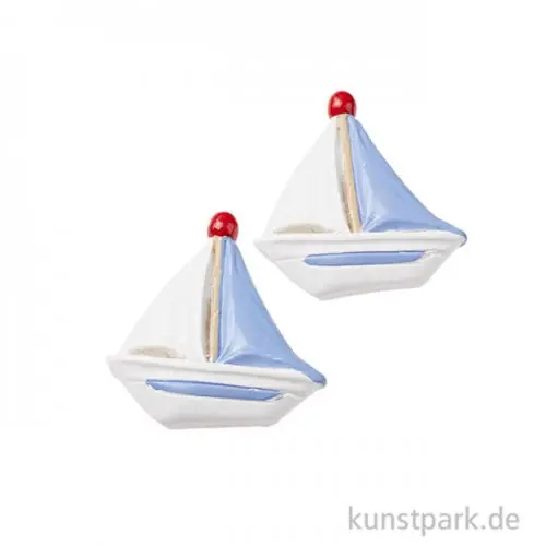 Mini Segelschiff, 4 cm, 2 Stück Heißes Angebot