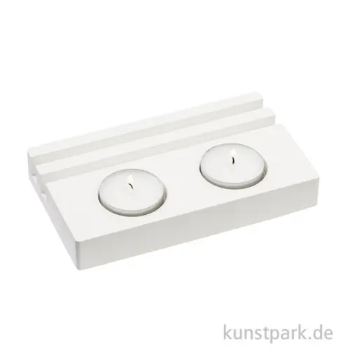 Silikonform Teelichthalter mit Schlitz, 2-fach, 16 x 9,5 cm Nur Heute