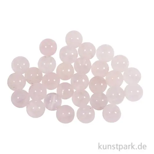 Sale Halbedelsteinperlen Rosenquarz, ø 6 mm, 30 Stück