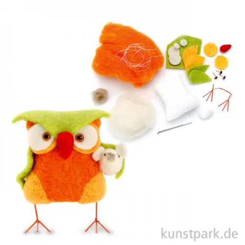 Angebot Filz-Creativ-Set - Eule mit viel Zubehör