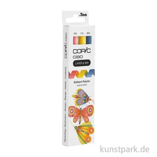 Garantierte Lieferung COPIC ciao Set - 3er Brilliant Palette