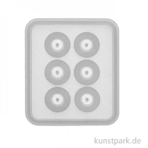 Silikon Gießform - 6 Perlen, Kugeln, 12 mm Durchmesser Saisonangebot