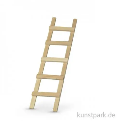 Mini Holzleiter 5 Sprossen, 13,5 cm, 1 Stück Zertifiziert
