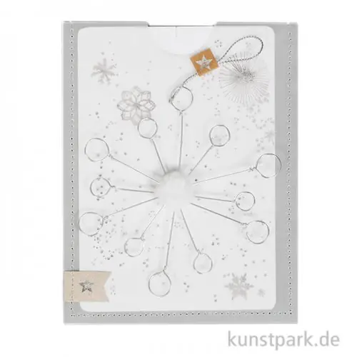 Good old friends - Schneeflocken, Stern silber Heißes Angebot