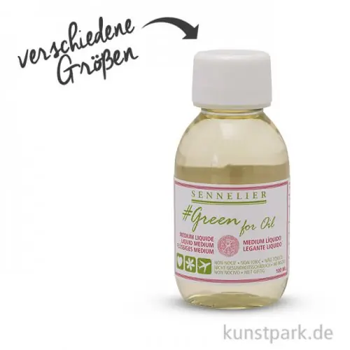 Sennelier Green for Oil flüssiges Malmittel Premium