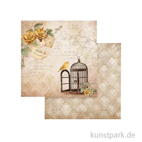 Jetzt Bestellen Stamperia Scrappapier - Golden Harmony Cage, 30,5 x 30,5 cm
