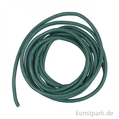 Großhandel Lederband - Petrol, 2mm x 1m