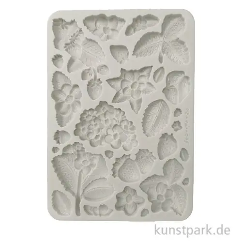 Finale Aktion Stamperia Silikon Gießform - Hidden Grove Strawberries, A5