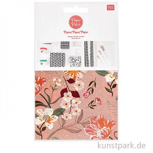 Decoupage Papier - Nature Matters Blumen, 3 Stück Kostenloser Versand
