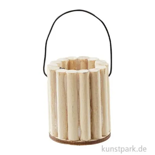Kostenloser Versand Miniatur Holz-Eimer, 3 cm