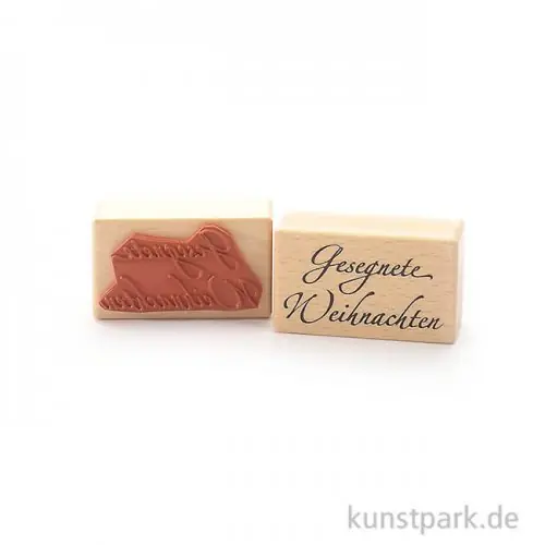 Highlight Stempel - Gesegnete Weihnachten - 4x7 cm