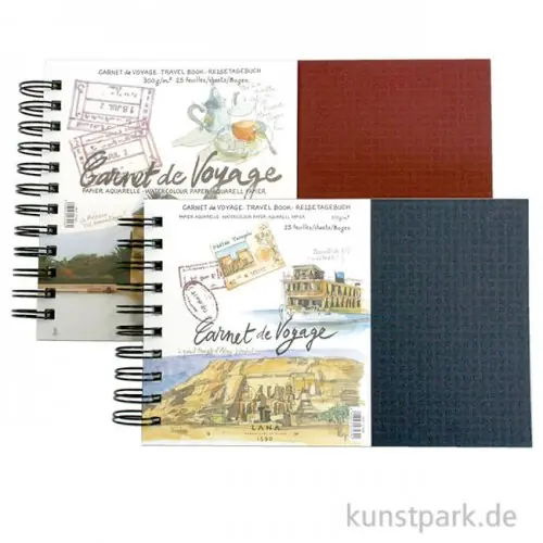 Lana CARNET DE VOYAGE, Aquarell, 25 Blatt, 300g, spiral Kracherpreis