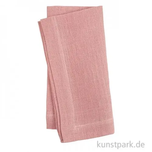 Stoffservietten aus Baumwolle, Rosa, 42 x 42 cm, 2 Stück Premium