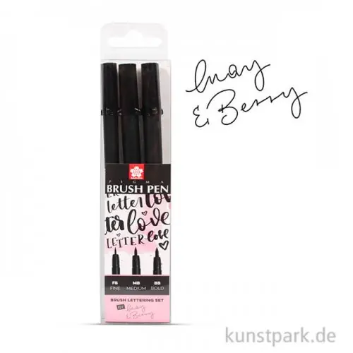 Heute Kaufen Sakura PIGMA Brush Pen May & Berry 3er Set