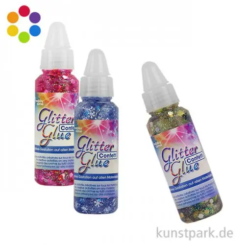 Rabatt Glitterglue Confetti Klebstoff 53 ml