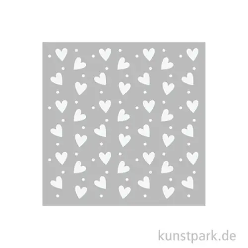 Bestpreis Stamperia Schablone - Family Heart Texture, 12 x 12 cm