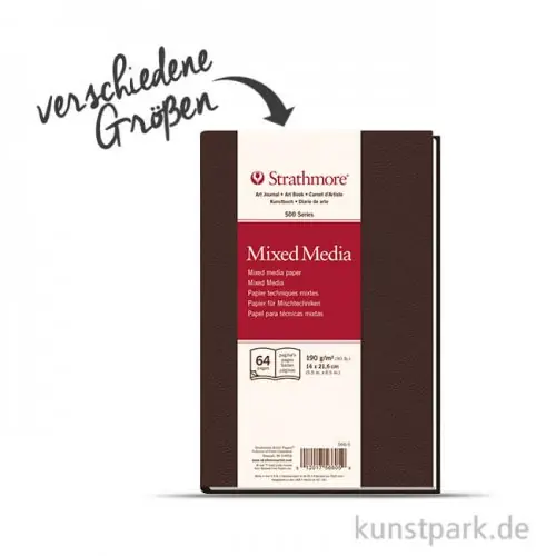 Finale Aktion Strathmore Art Journal 500 - Mixed Media Sketchbook, 32 Seiten, 190g
