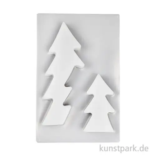 Versand Am Gleichen Tag Gießform Tannenbaum 2-teilig 14 x 29 x 2,7 cm