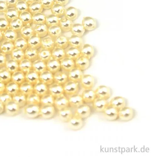 Gleich Bestellen Renaissance Glaswachsperlen Weiß - 3 mm, 95 Stück