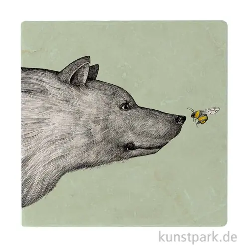 Top-Preis Fliesenuntersetzer - Die Begegnung, 10 x 10 cm