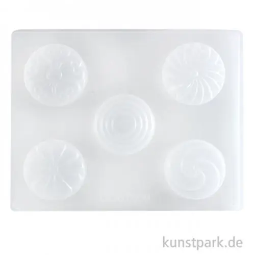 Seifenform - 5 runde Dekore Beliebt