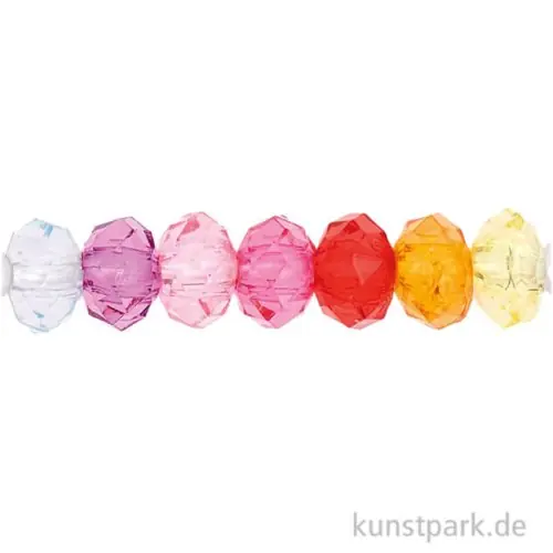 Jetzt Kaufen Polygon Perlen, Regenbogen, 4x6x6 mm, 77 Stück