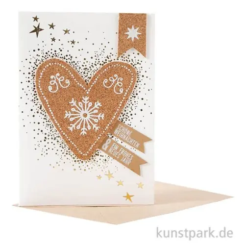 Good old friends - Lebkuchenkarte, Herz Geprüft