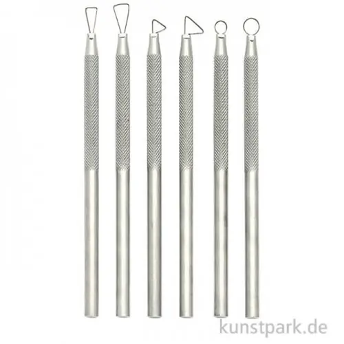 Original Modellierschlingen Set aus Aluminium mit 6 Werkzeugen