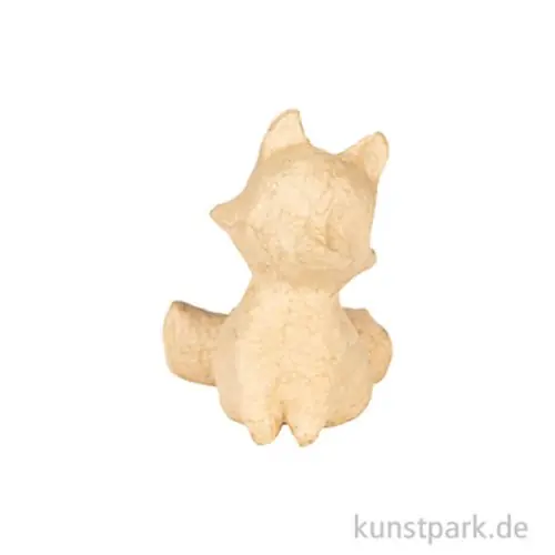 Knallerangebot Pappmaché Fuchs, 7 x 7 x 9 cm