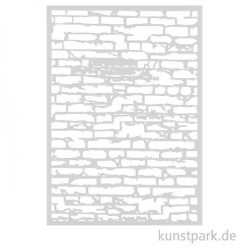 Aktuell Design Schablone Ziegelwand DIN A4