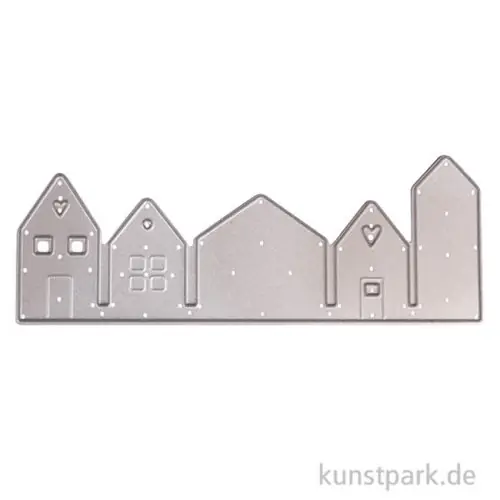 Top-Preis Stanzschablone Häuserreihe, 12,1 x 4,5 cm