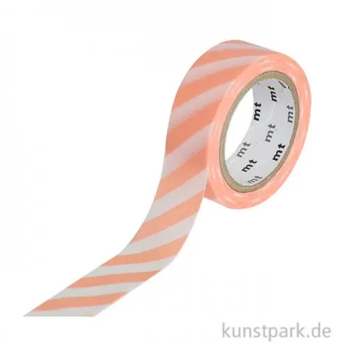 MT Masking Tape Stripe Salmon Pink, 15 mm, 7 m Rolle Knallerangebot