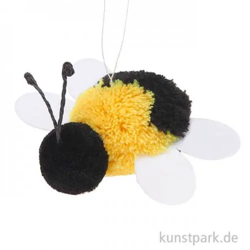 Kostenloser Rückversand Pompon Biene zum Hängen