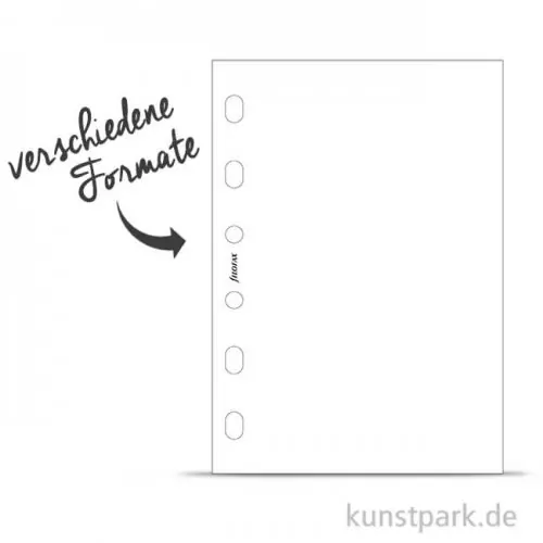 FILOFAX Einlagen - Blanko Weiß, 30 Stück, 70g Heute Kaufen