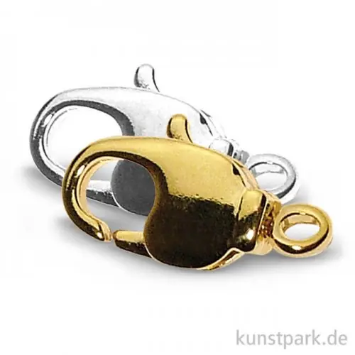 Hochwertig Karabiner-Schließe mit drehbarer Öse - 8,9x16,8 mm, 2 Stück