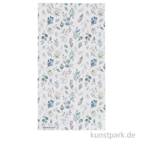 Wachsfolie Eukalyptus, 20 x 10 cm Neu