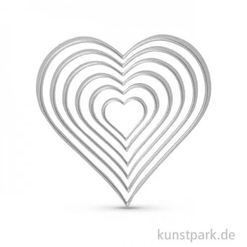 Stanzform - Herzen, Größe 3-11,5 cm Limited Edition
