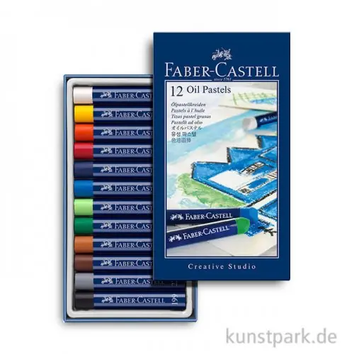 Faber-Castell Ölpastellkreiden - 12er Studio-Set Kostenfreie Lieferung