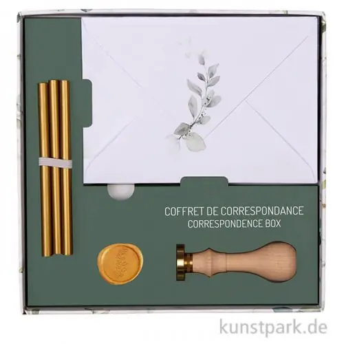 Top-Seller Clairefontaine Korrespondenzset mit Siegel, C6, Grün