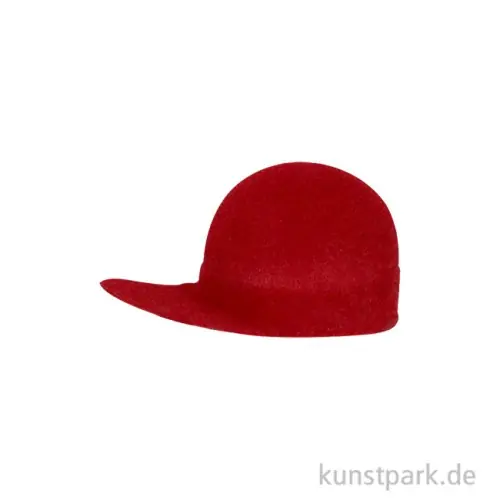 Ab Werk Miniatur Mütze, Rot, Durchmesser 34 mm, Höhe 24 mm