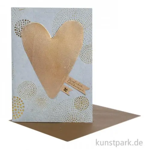 Jetzt Zugreifen Good old friends - Metallherzkarte, Herzlichen Glückwunsch