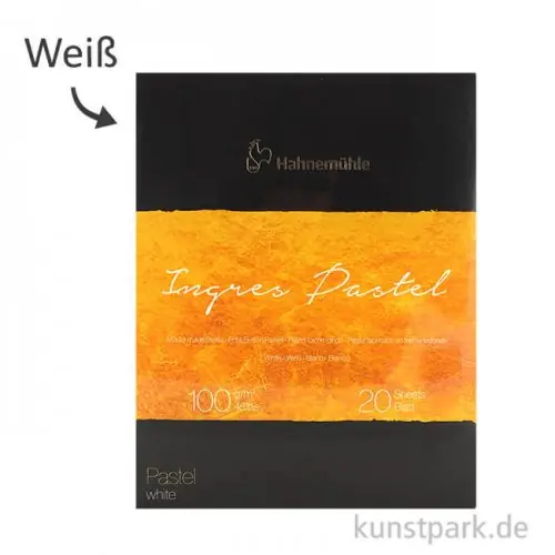 Hahnemühle The Collection Ingres Pastel Weiß 20 Blatt 100g Weltweiter Versand