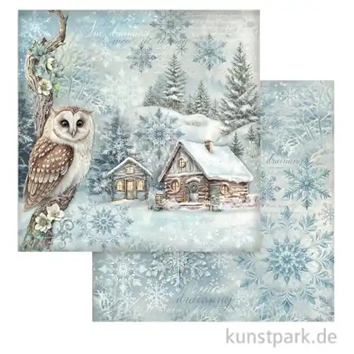 Im Trend Stamperia Scrappapier - The Owl's House Cottage, 30,5 x 30,5 cm
