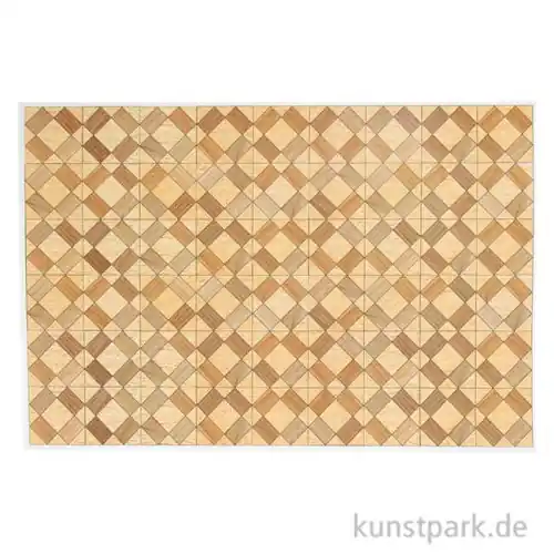 Miniatur Parkett Karomuster PVC, 27 x 18 cm Sofort Bestellen