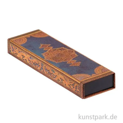 PAPERBLANKS Stifteetui - Safawidische Bindekunst, Indigo, 220 x 30 mm Geld-Zurück-Garantie