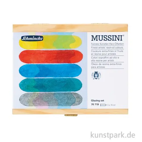 Schmincke MUSSINI Ölfarben - Glazing Set, Evan Woodruffe, 5 x 15 ml Sale